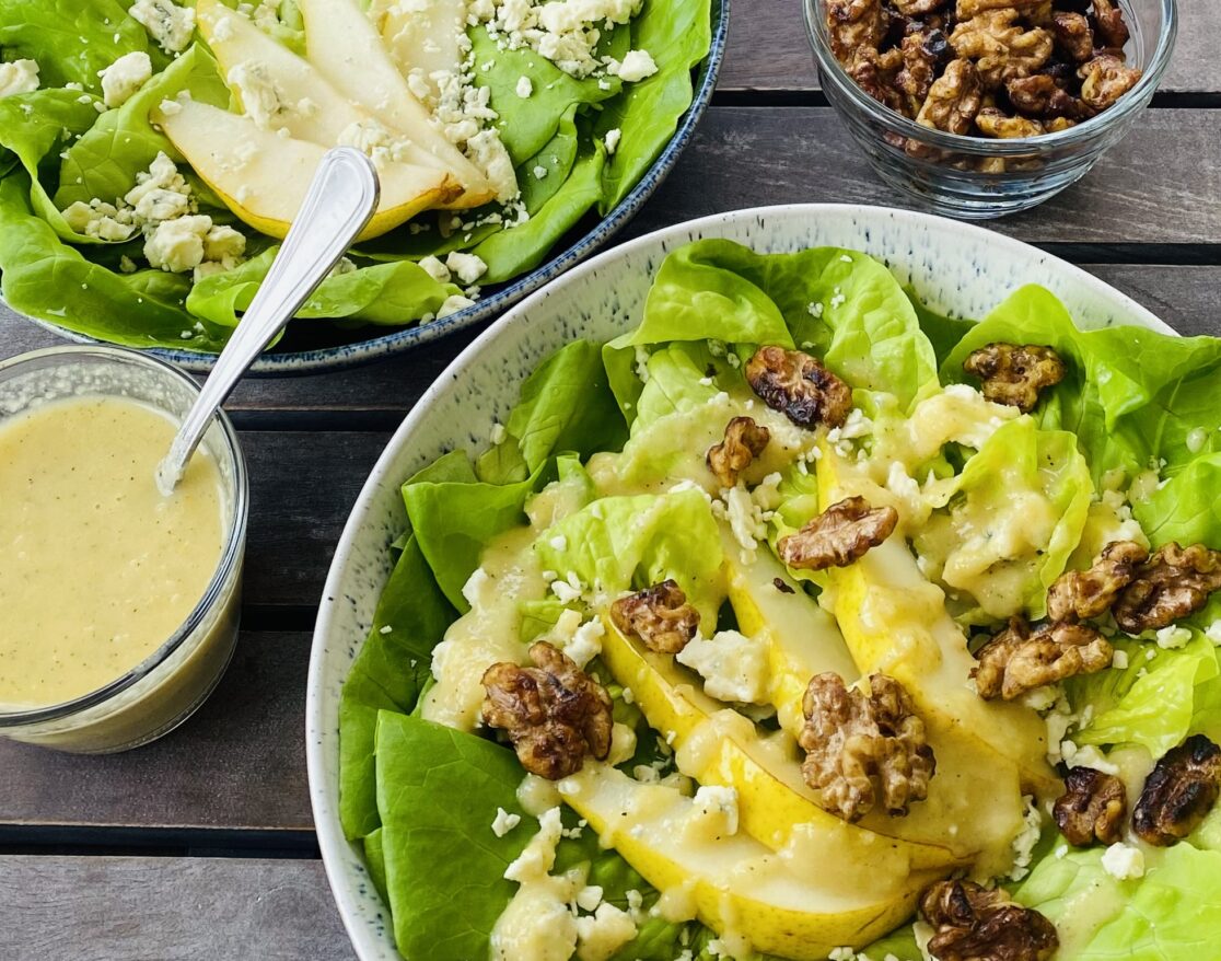 Pear, Walnut & Blue Cheese Salad Recipe Have A Plant