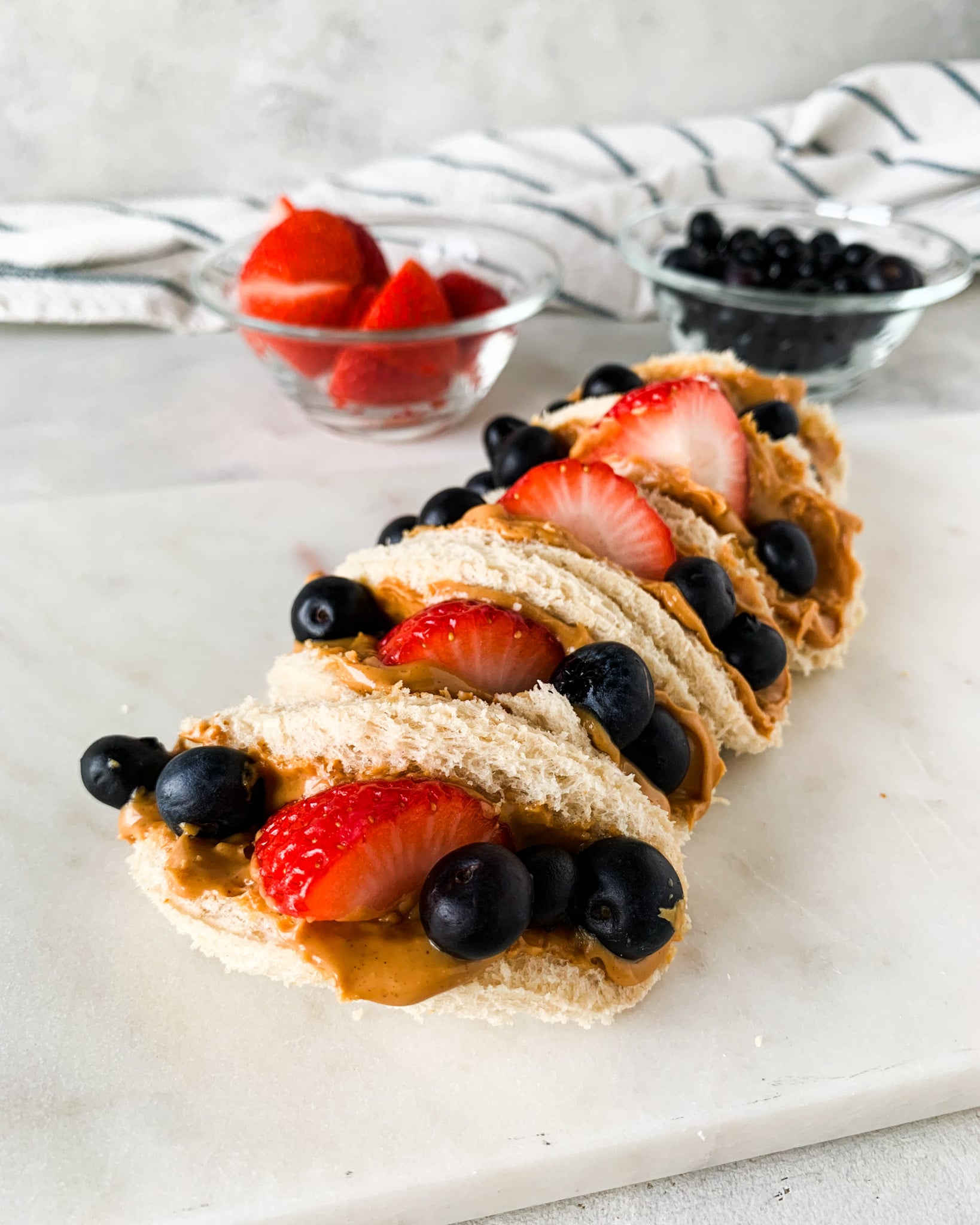PB & Berry Tacos