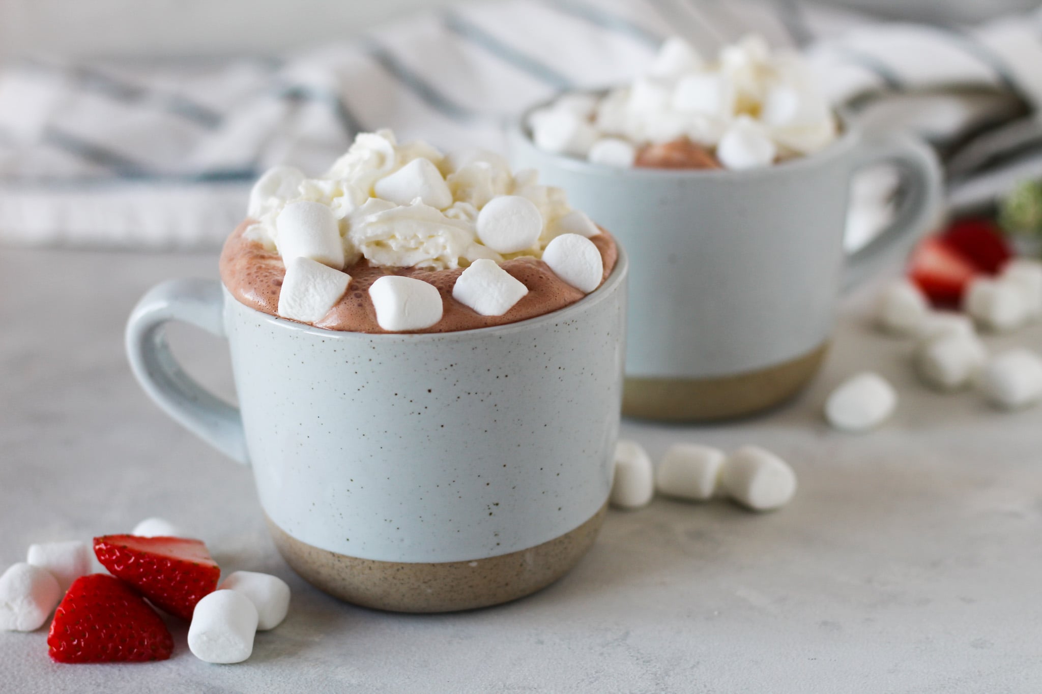 strawberry hot chocolate