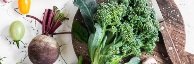 broccoli, beets, zucchini, tomatoes