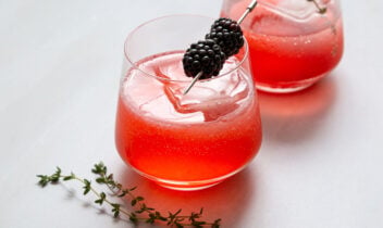 Blackberry Thyme Mocktail Sparkler