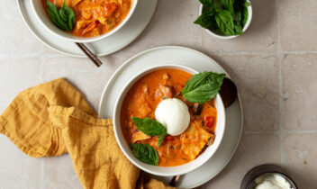 Vegetarian One Pot Lasagna Soup