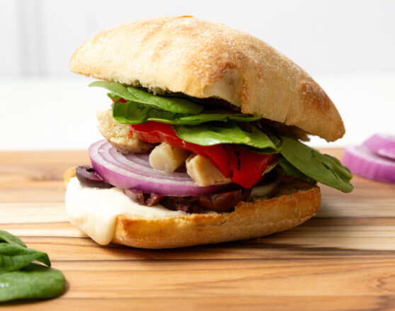 Hearty Mediterranean Veggie Sandwich